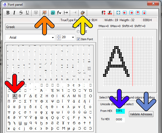 bit mapped fonts for lcd displays price