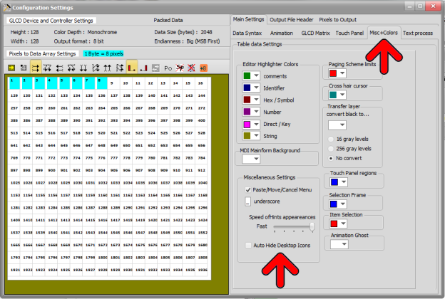 Bitmap2LCD : Hide and Show the Desktop Icons - Bitmap2LCD Software Tool ...