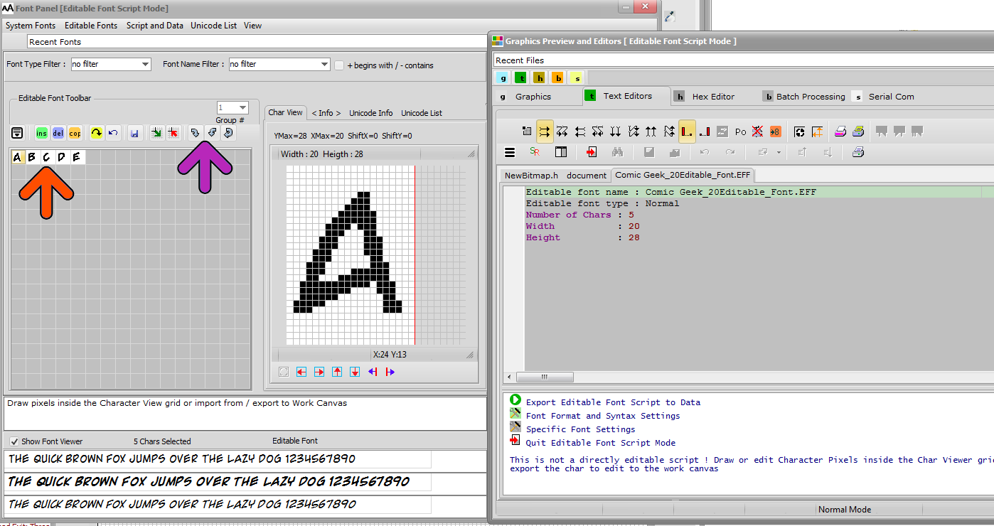 Редактор шрифтов для LCD. Font Editor. Графический редактор для LCD. GLCD Editor.