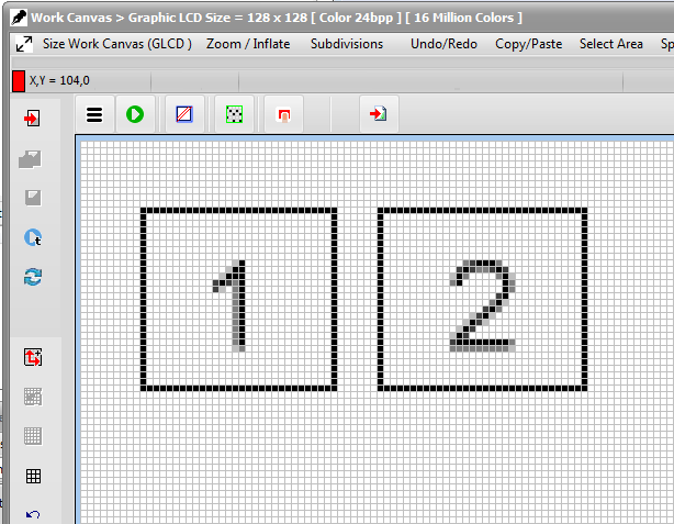 Bitmap2lcd Serial