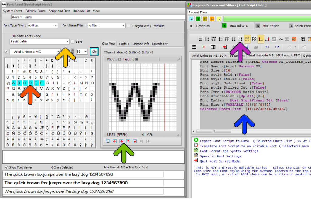 Bitmap2LCD : Info About The System Font Generator - Bitmap2LCD Software ...