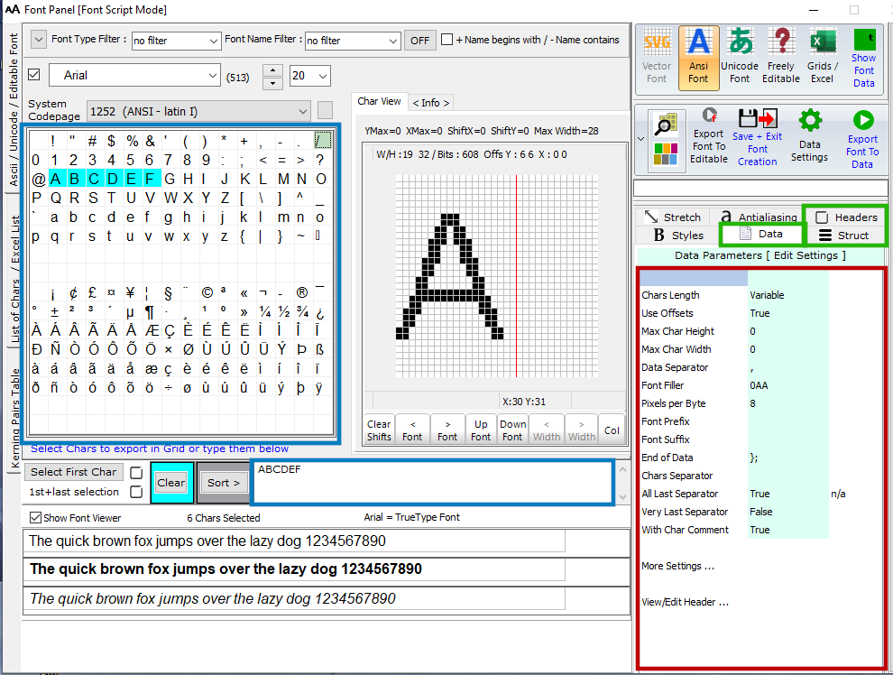 bit mapped fonts for lcd displays supplier